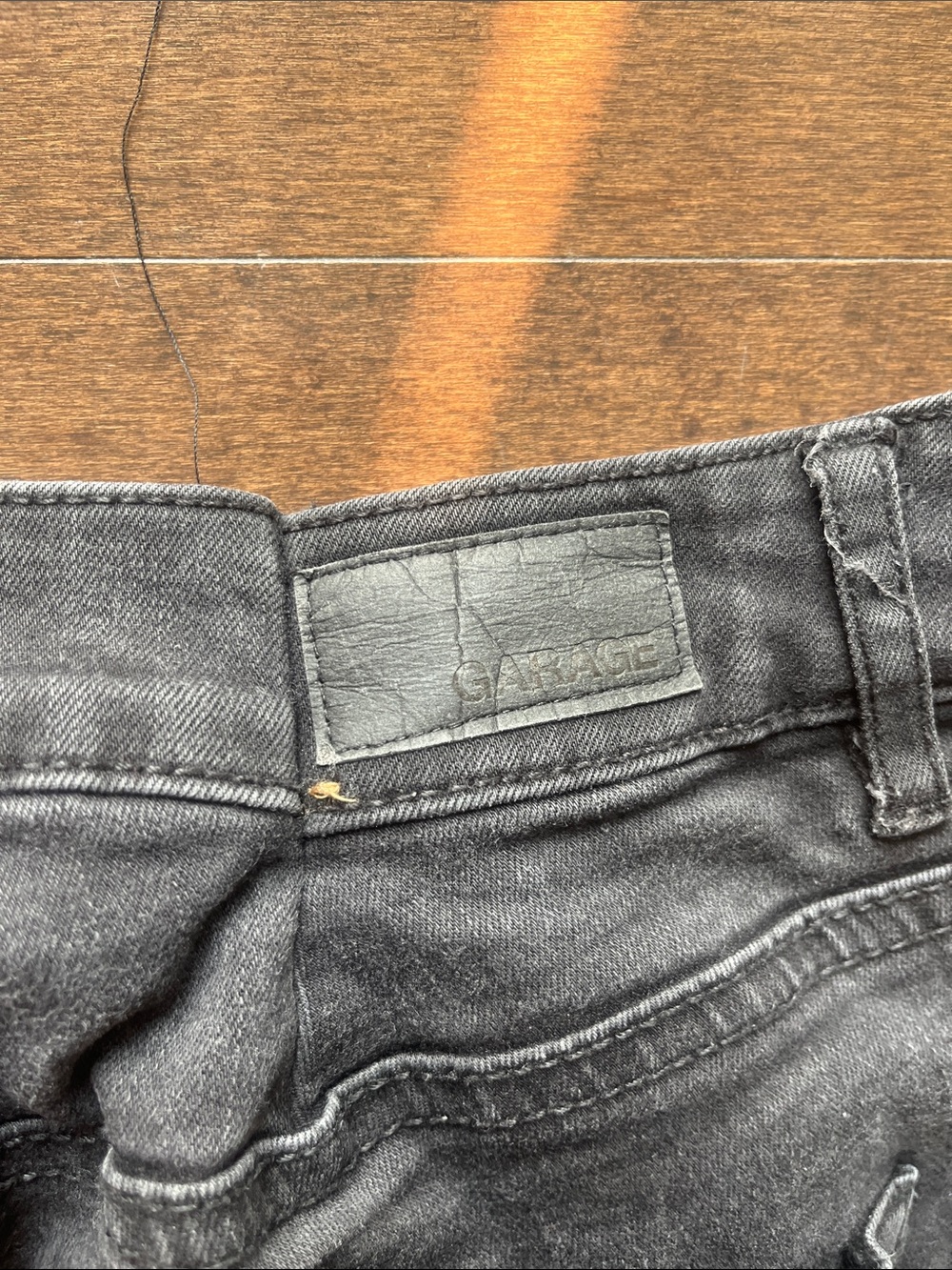 Garage Mid Rise Black Ripped Skinny Jeans - Picture 10 of 11
